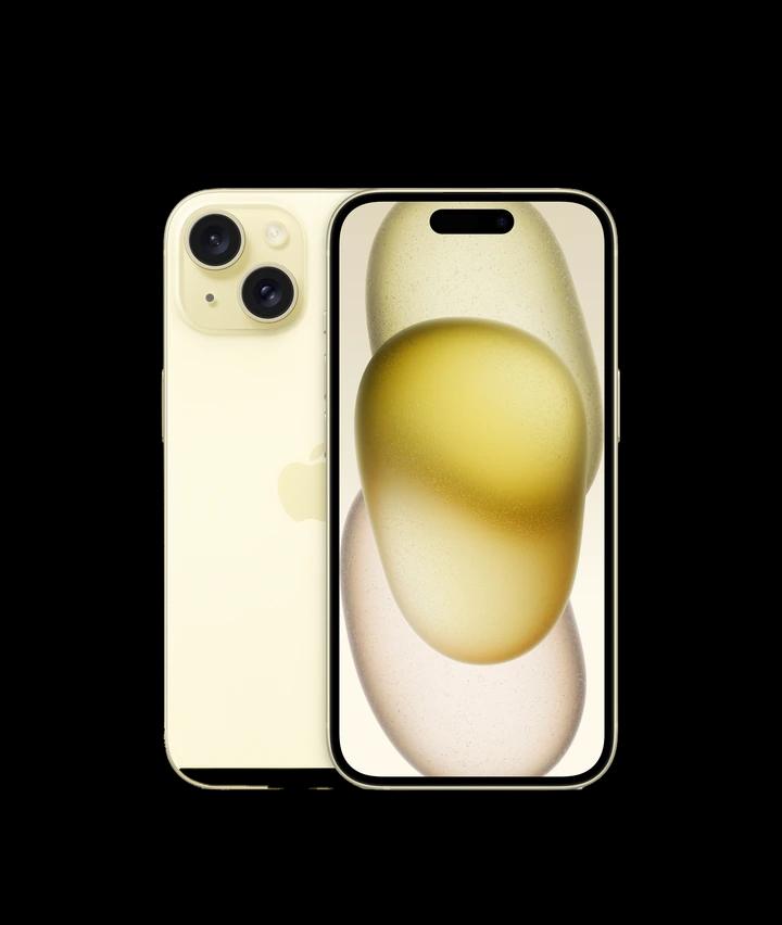 iPhone 15 — жёлтый