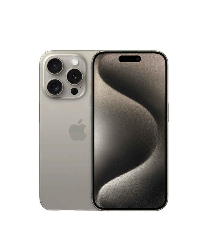 iPhone 15 Pro, натуральный титан