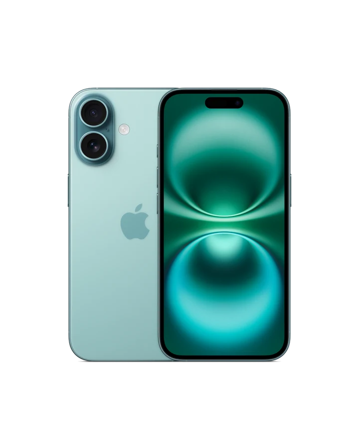 iPhone 16, бирюзовый